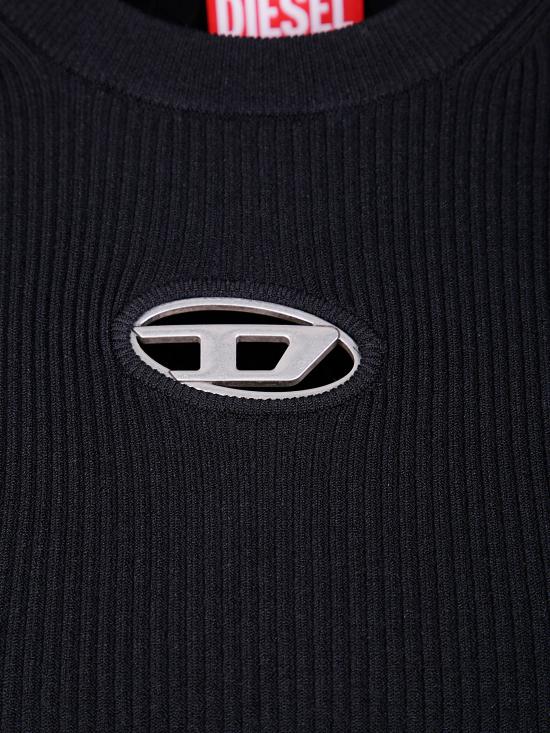 25FW 디젤 M 발라리 숏슬리브 점퍼  A19674 0DLAX 9XX BLACK - DIESEL