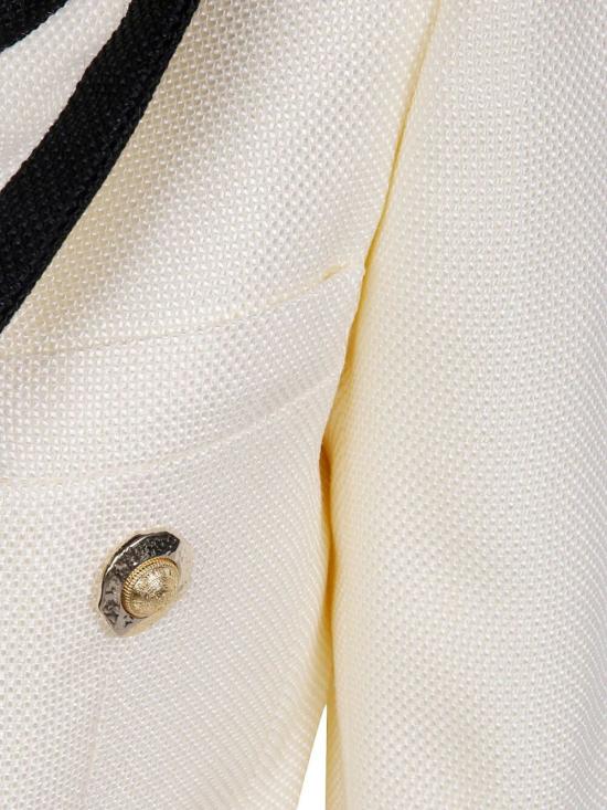 25FW 발망 수트 자켓 FF1SE165VI29 GWO ECRU BLACK - BALMAIN