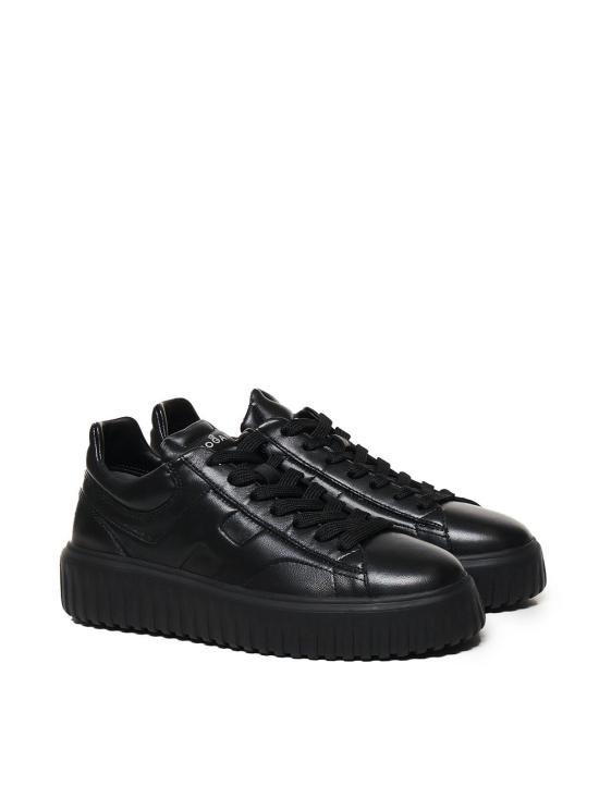 25FW 호간 H 스트라이프 스니커즈 HXM6450FC60LE99999 Black - HOGAN