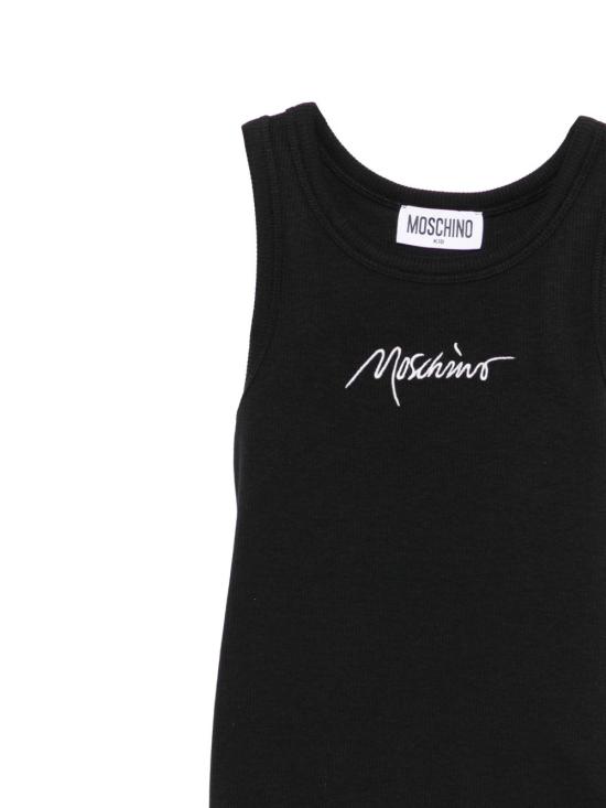 25SS [키즈] 모스키노 탑 HDM06M LBA3960100 Black - MOSCHINO