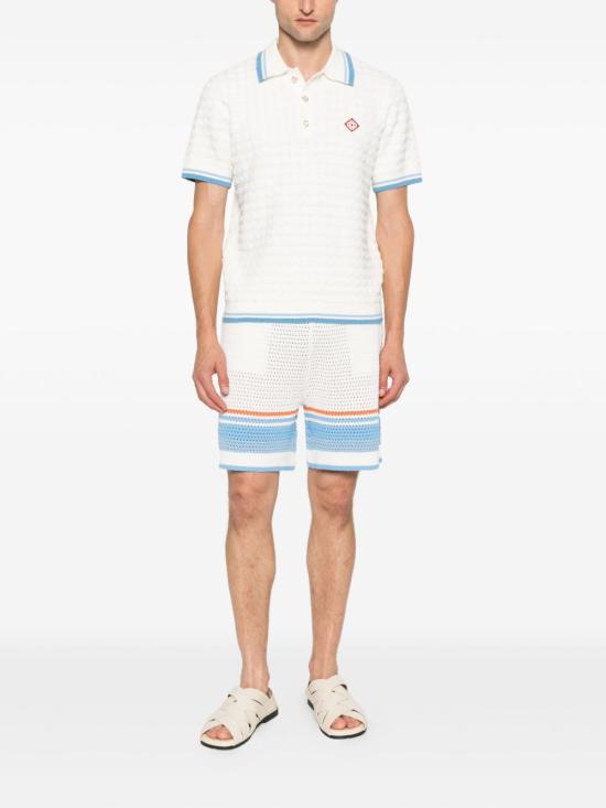 25FW 카사블랑카 폴로 티셔츠 MPF25KW999 01WHITE White - CASABLANCA