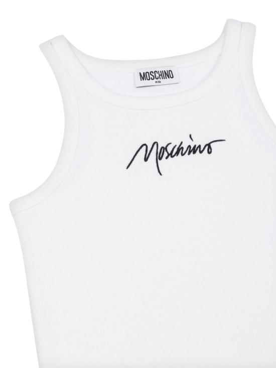 25SS [키즈] 모스키노 탑 HDM06M LBA3910101 White - MOSCHINO