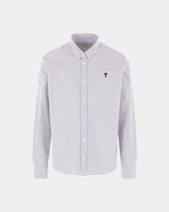 24FW 아미 셔츠 HSH763CO0087 039 Black natural white