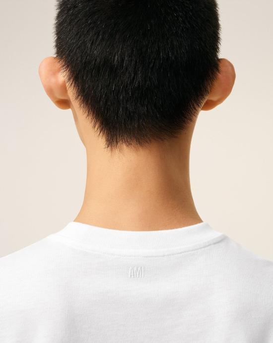 24FW 아미 반팔 티셔츠 HTS346724 100 White - AMI