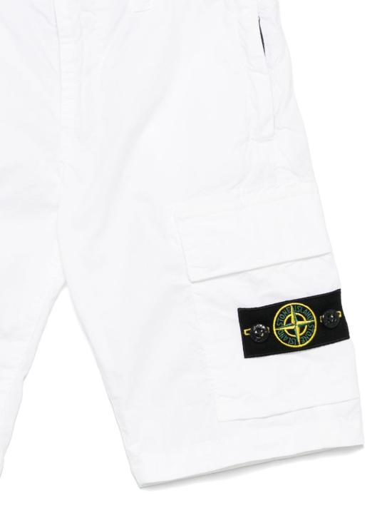 25SS [주니어] 스톤 아일랜드 쇼츠/버뮤다 L100002 S0009V0001 White - STONE ISLAND
