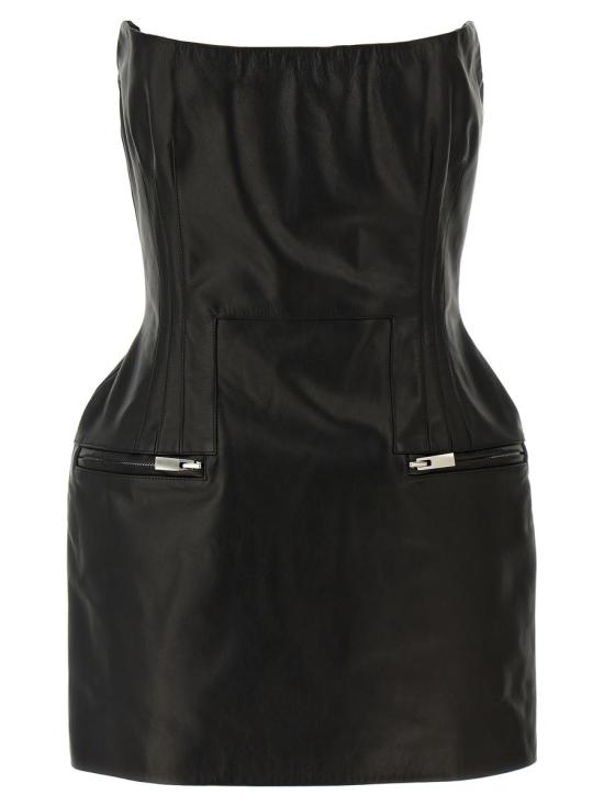 25FW 마그다뷰트림 숏 원피스 173725BLACK Black