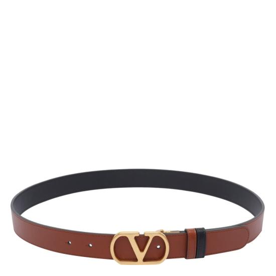 25FW 발렌티노 가라바니 가죽 벨트 T0SQ3IYRDRN BROWN