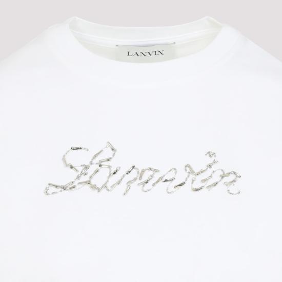 25FW 랑방 반팔 티셔츠 RWTS9030J176P25 01 WHITE - LANVIN