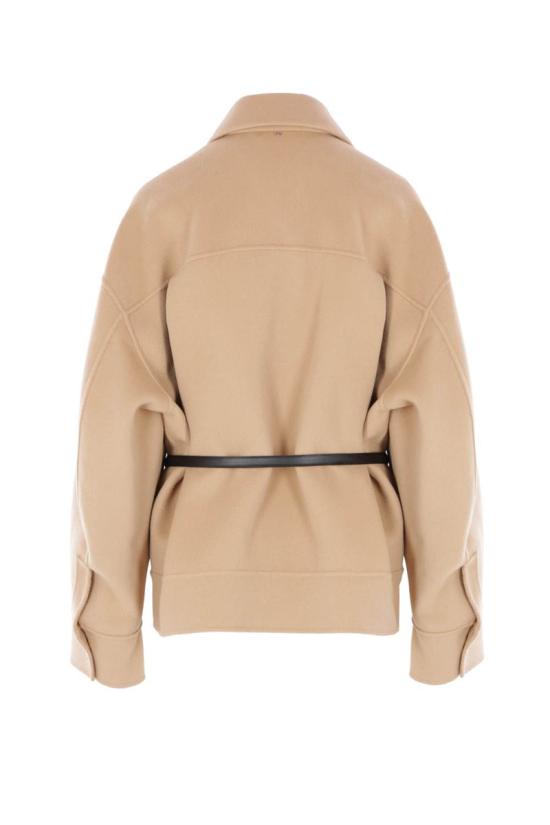 25FW 스포트막스 CANTORE 칸토레 벨티드 울 자켓  2522086031600747001 Brown - SPORTMAX