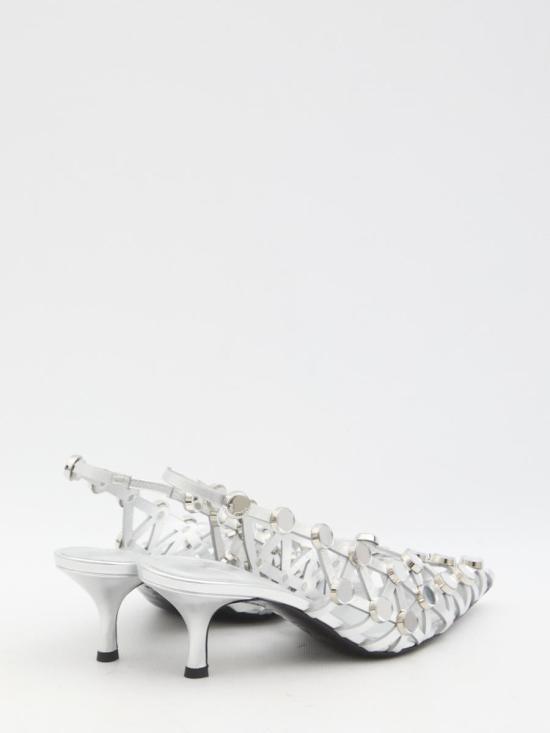 25SS 디 아티코 뮬/슬리퍼 4488503 250WSH00844 LBT112SA 002 SILVER - THE ATTICO