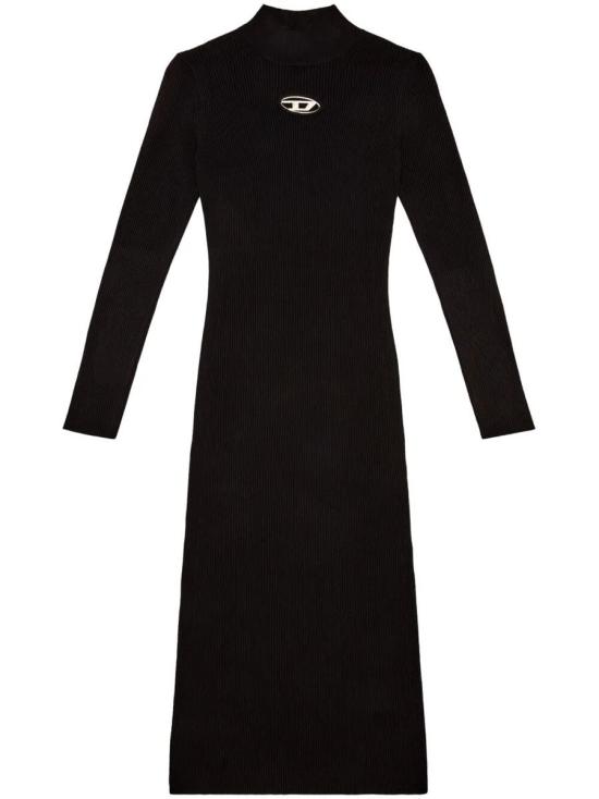 25FW 디젤 롱 원피스 A14186 0DLAX 9 Black