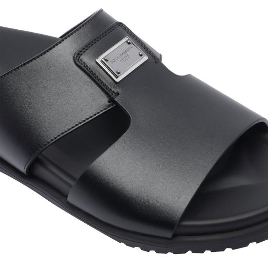 25FW 돌체앤가바나 뮬/슬리퍼 A80506A9Q6780999 Black - DOLCE & GABBANA