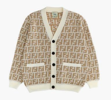 24FW [주니어] 펜디 가디건 JUG044 AMJFF1PCP White - FENDI