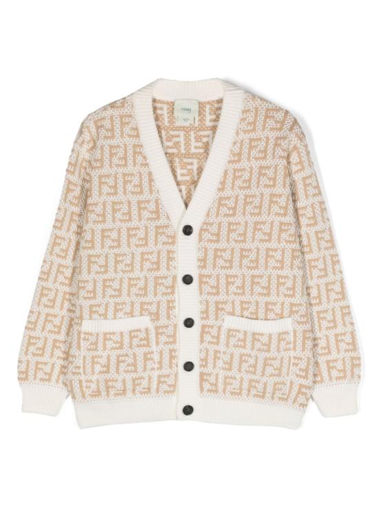 24FW [주니어] 펜디 가디건 JUG044 AMJFF1PCP White - FENDI