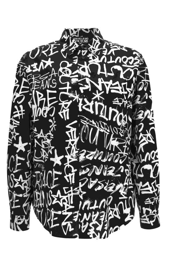  베르사체 긴팔 셔츠 75GAL2R0 NS301899 Black