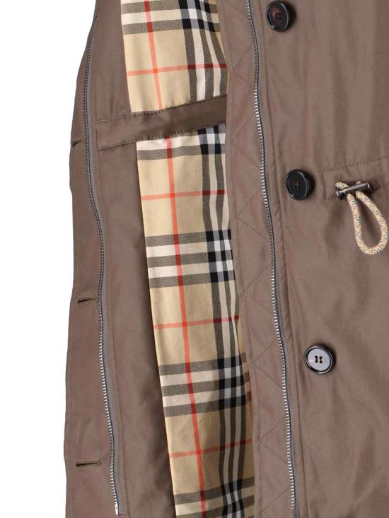 25FW 버버리 코티드 개버딘 파카 8116104 A1336 Green - BURBERRY