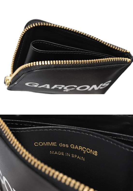  꼼데가르송 휴즈로고 레터링 하프지퍼 SA3100HL BLACK Black - COMME DES GARCONS