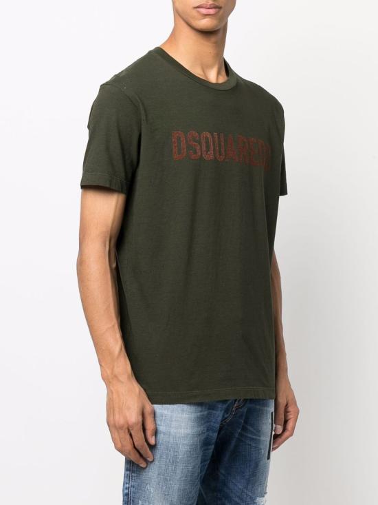  디스퀘어드2 반팔 티셔츠 S74GD1059 S22507 697 Green - DSQUARED2