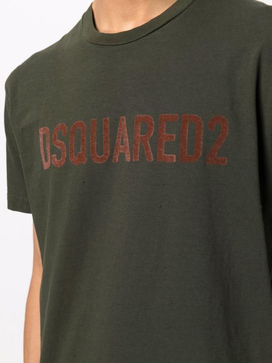  디스퀘어드2 반팔 티셔츠 S74GD1059 S22507 697 Green - DSQUARED2