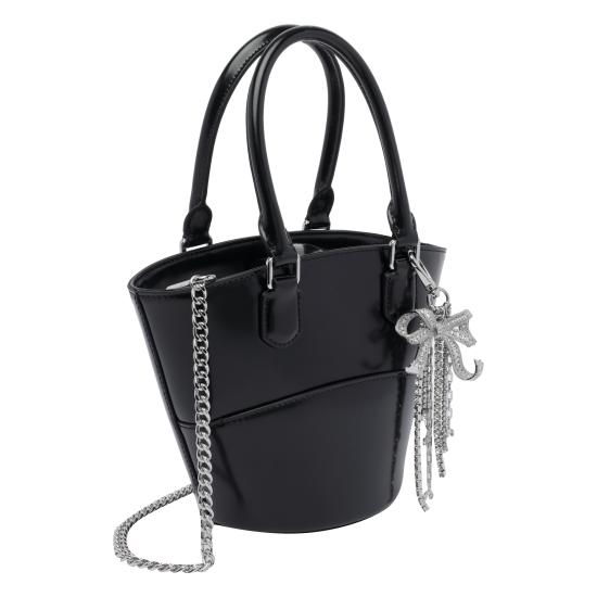 25FW 셀프 포트레이트 토트백 314A BLACK Black - SELF PORTRAIT