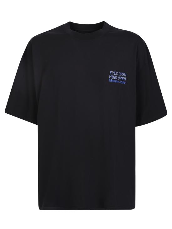  마틴로즈 반팔 티셔츠 MRAW22 621 BLKEYE Black