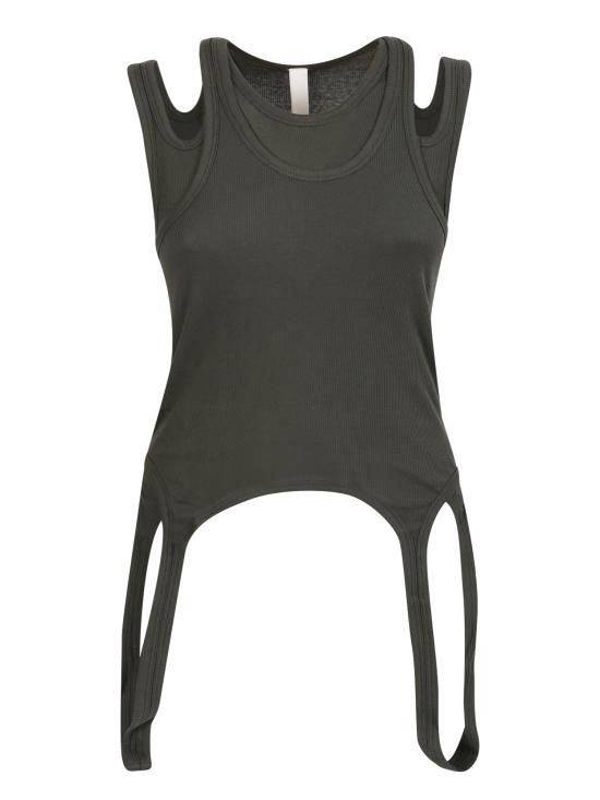  디온리 민소매 티셔츠 C3053F22 SHADOW GRE Green