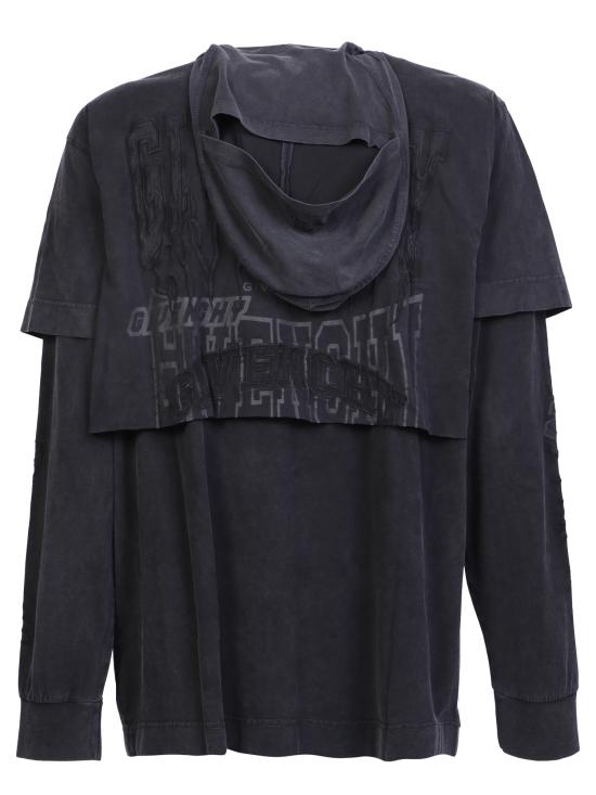  지방시 긴팔 티셔츠 BM71FM 3Y8U 011 Black - GIVENCHY