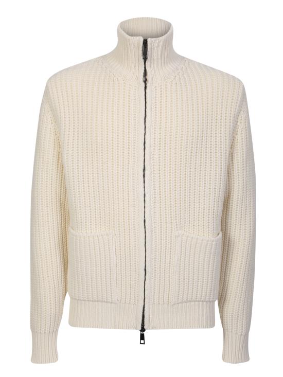  오리지날 빈티지 집업 니트 TILT LATTE White