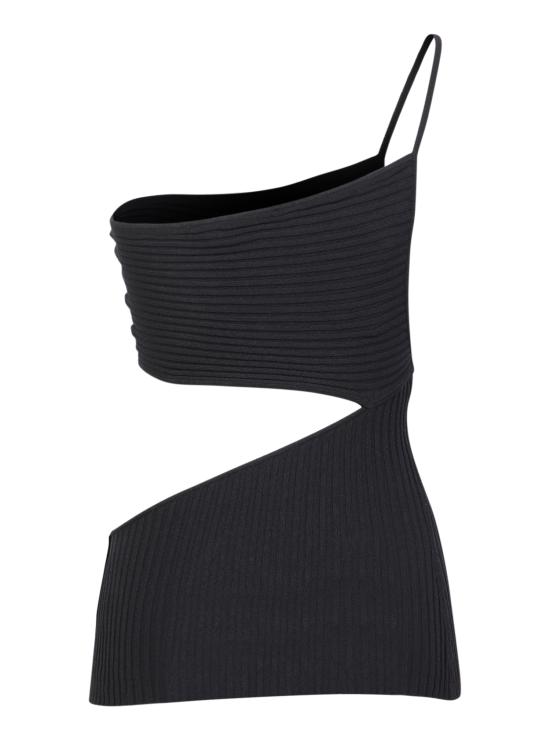  안드레아 아다모 이브닝 티셔츠 ADFW22 TO12770 473 Black - ANDREA ADAMO