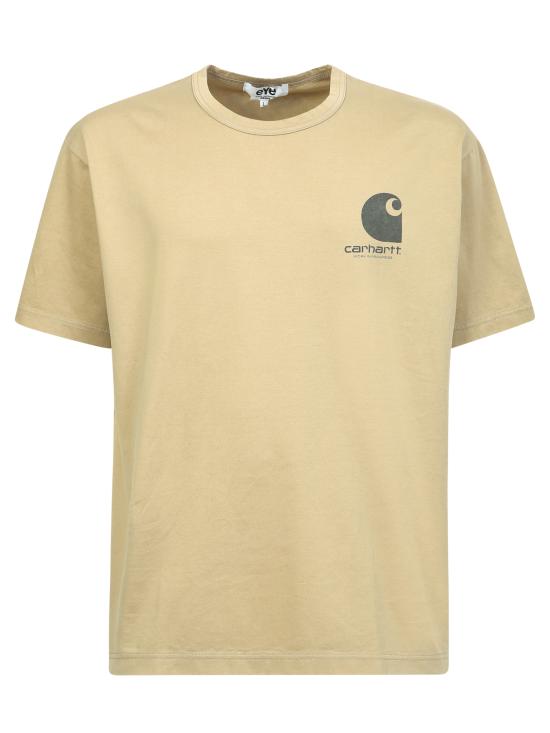  와타나베 준야 반팔 티셔츠 WJT903100 BEIGE Beige