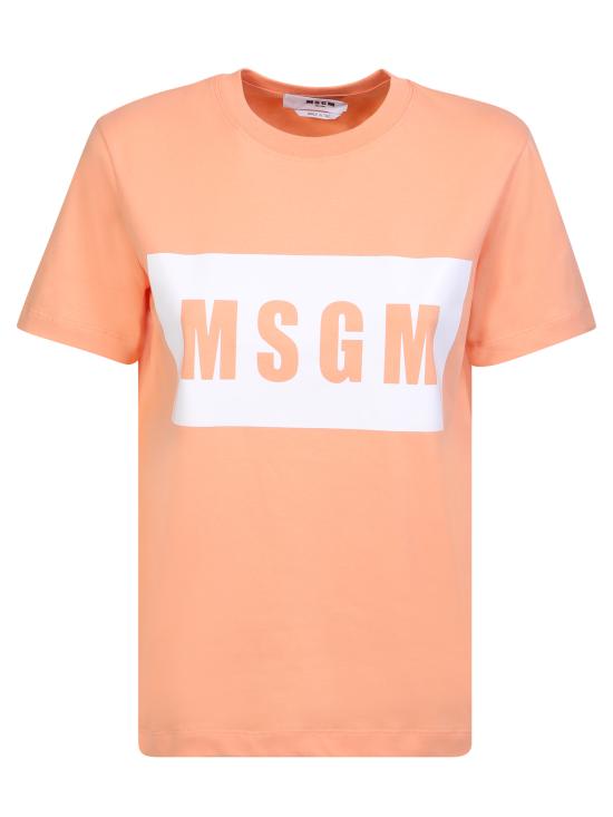  엠에스지엠 반팔 티셔츠 3441MDM520 237002 10 Orange