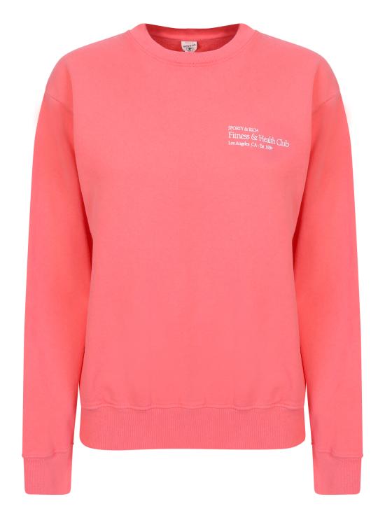  스포티앤리치 긴팔 티셔츠 CR621ST STRAWWHITE Pink