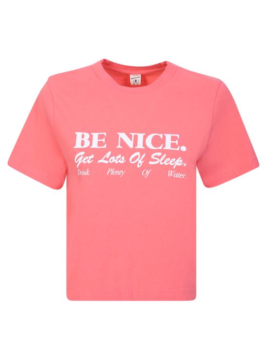  스포티앤리치 반팔 티셔츠 TS621ST STRAWWHITE Pink