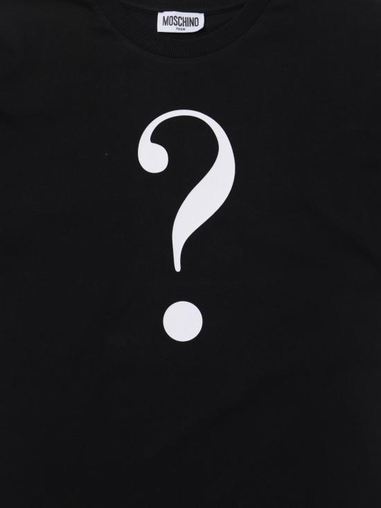 25FW [키즈] 모스키노 티셔츠 HEM060LAA02 60100 Black - MOSCHINO