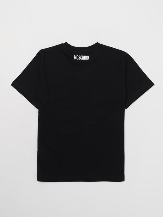 25FW [키즈] 모스키노 티셔츠 HEM060LAA02 60100 Black - MOSCHINO