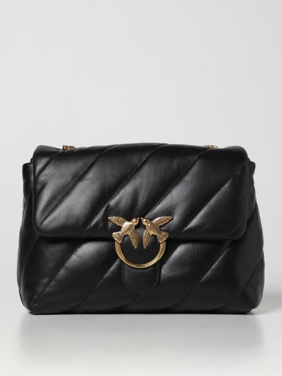 25FW 핑코 숄더백 100037A0F2 Z99Q Black