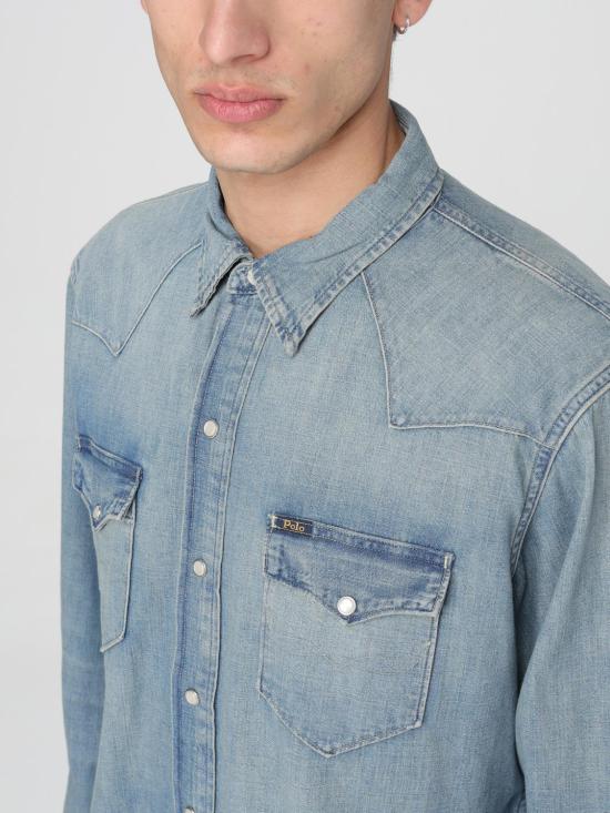 25FW 폴로 랄프로렌 데님 셔츠 710703936001 Blue - POLO RALPH LAUREN