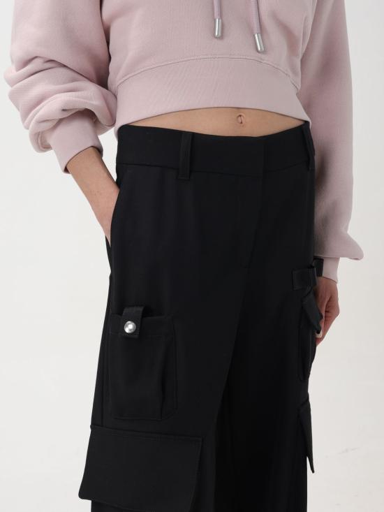 25FW 오프화이트 팬츠 OWCF017S24FAB001 1010 Black - OFF WHITE