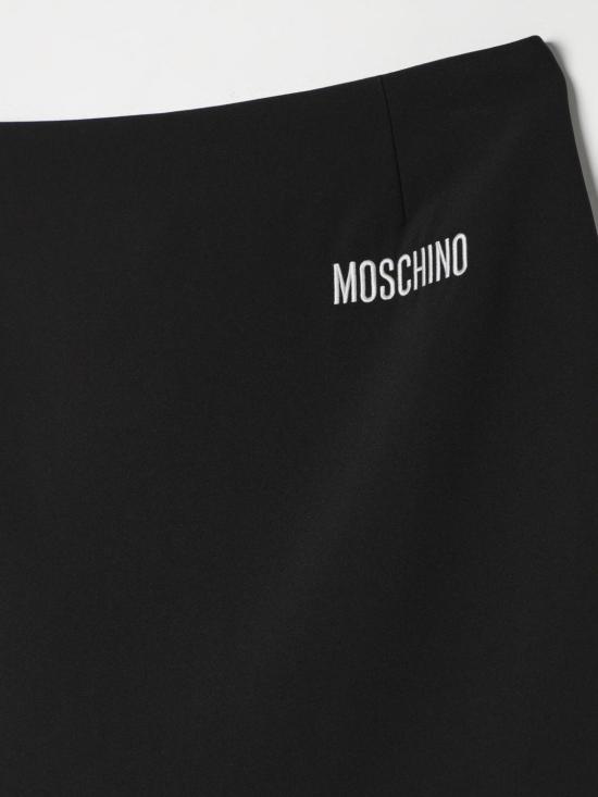 25FW [키즈] 모스키노 스커트 HDJ035L1A11 60100 Black - MOSCHINO
