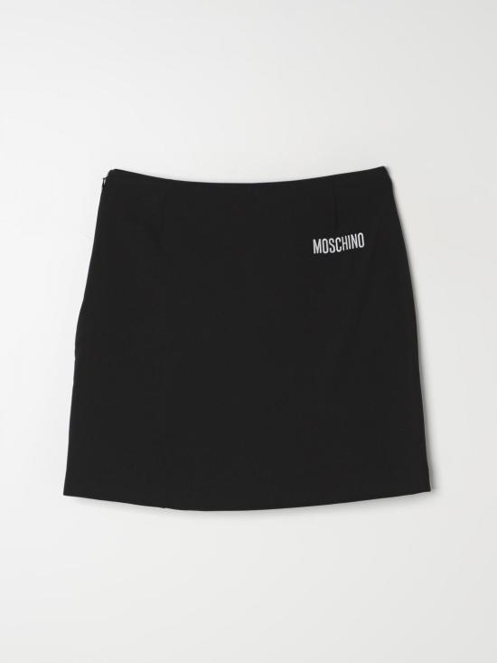 25FW [키즈] 모스키노 스커트 HDJ035L1A11 60100 Black - MOSCHINO