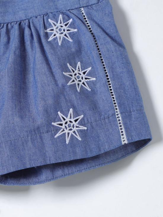 25FW [키즈] 끌로에 쇼츠/버뮤다 C20040 Z77 Blue - CHLOE