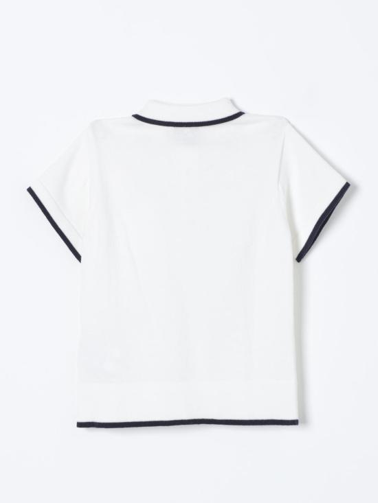 25FW [키즈] 페이 폴로 셔츠 FU9P01Z1376 103BL Ivory - FAY