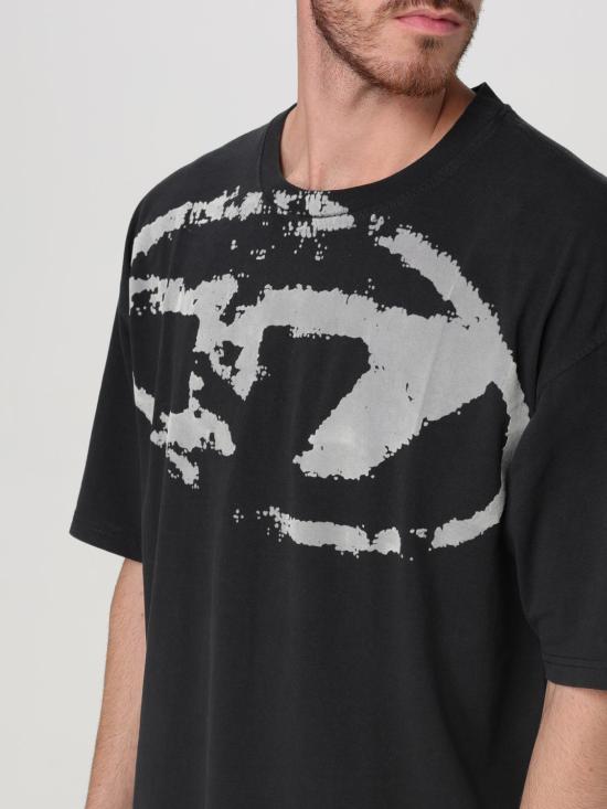 25FW 디젤 반팔 티셔츠 A130490DQAU 9XX Black - DIESEL