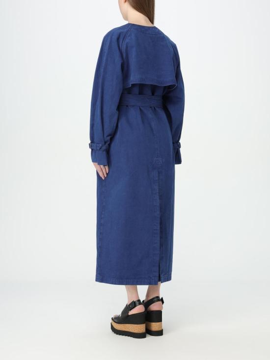 25FW 막스마라 칼라오 트렌치 코트 2411121073600 010 Blue - MAX MARA