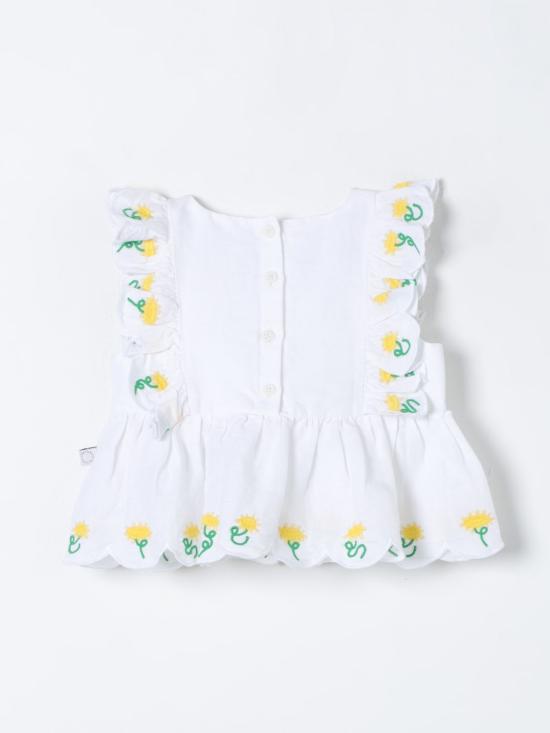  [키즈] 스텔라 맥카트니 탑 TU5012Z0138 100 White - STELLA MCCARTNEY