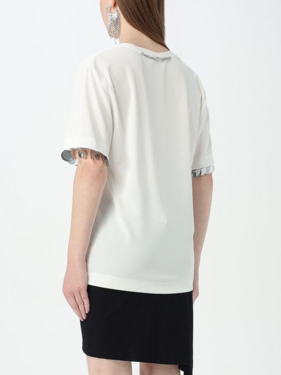 25FW 파코라반 반팔 티셔츠 24PJTE148VI0353 P100 White - PACO RABANNE