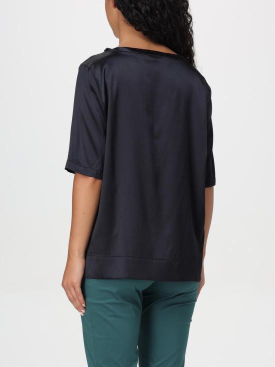 25FW 말리파르미 실크 티셔츠 JM100231021 20000 Black - MALÌPARMI