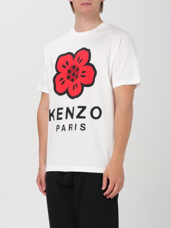 25FW 겐조 반팔 티셔츠 FE65TS4754SO 2 White - KENZO