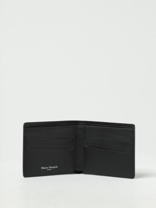 25FW 마르지엘라 포 스티치 반지갑 S35UI0435P4745 T8013 Black - MAISON MARGIELA