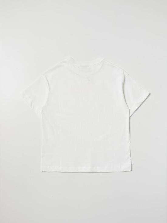 25FW [키즈] 펜디 티셔츠 JUI1377AJ F0TU9 White - FENDI